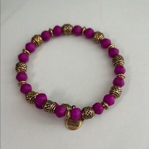 Alex + Ani Gold Electric Wrap Dragonfruit Wrap Bracelet